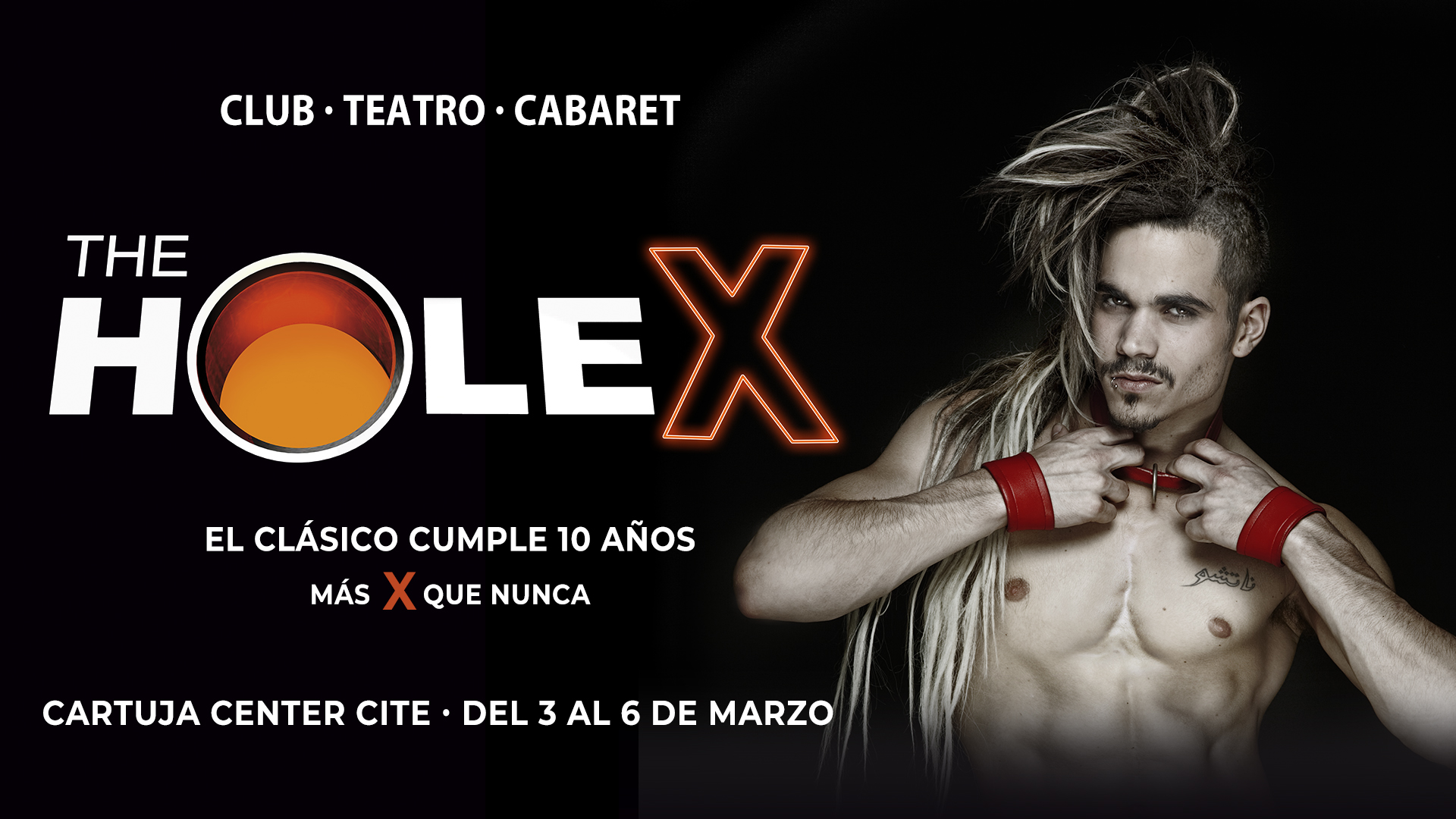 Cartel The Hole X Cartuja Center cabaret 2022